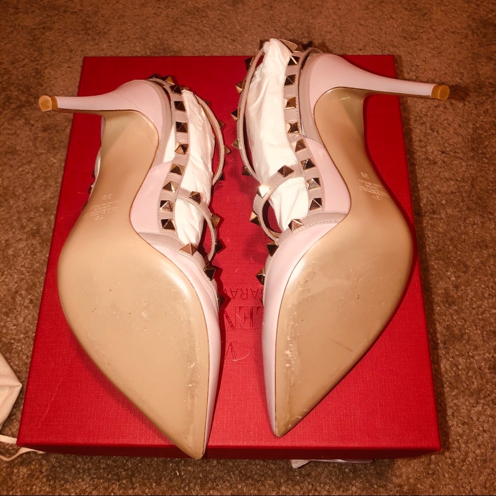 Valentino rockstud light pink heels - Picture 5 of 10